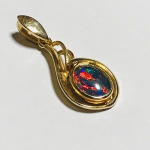 14k Black Opal